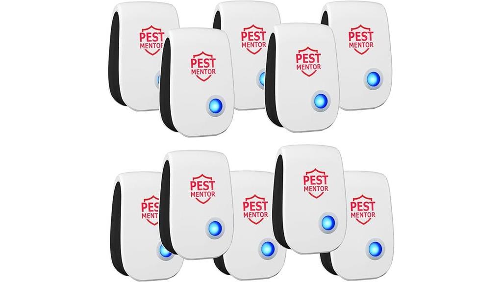 ten ultrasonic pest repellers