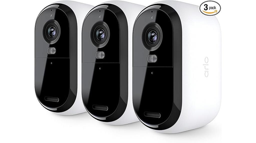three camera 2k security system
