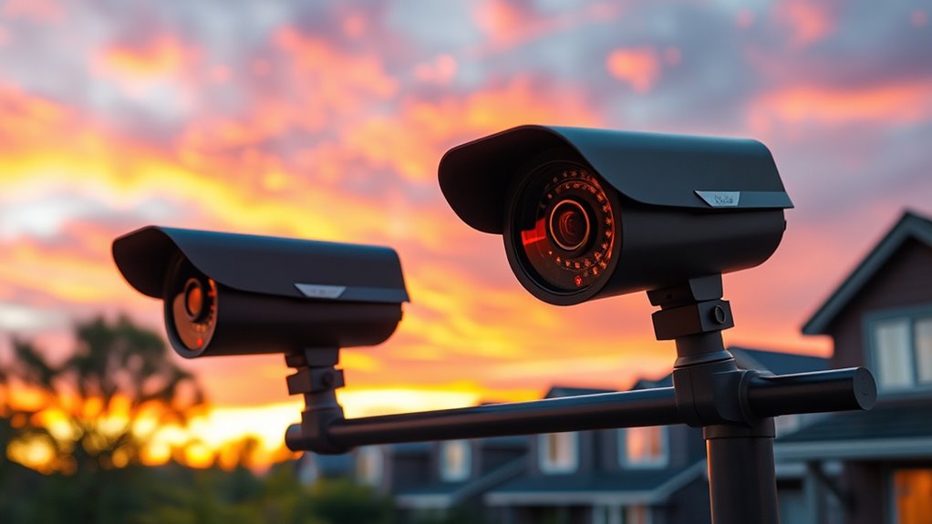 top dual lens outdoor cameras