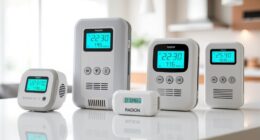 top home radon detectors