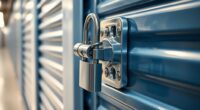 top storage unit latch locks