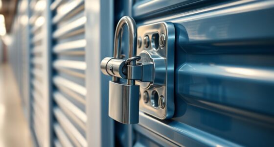 top storage unit latch locks
