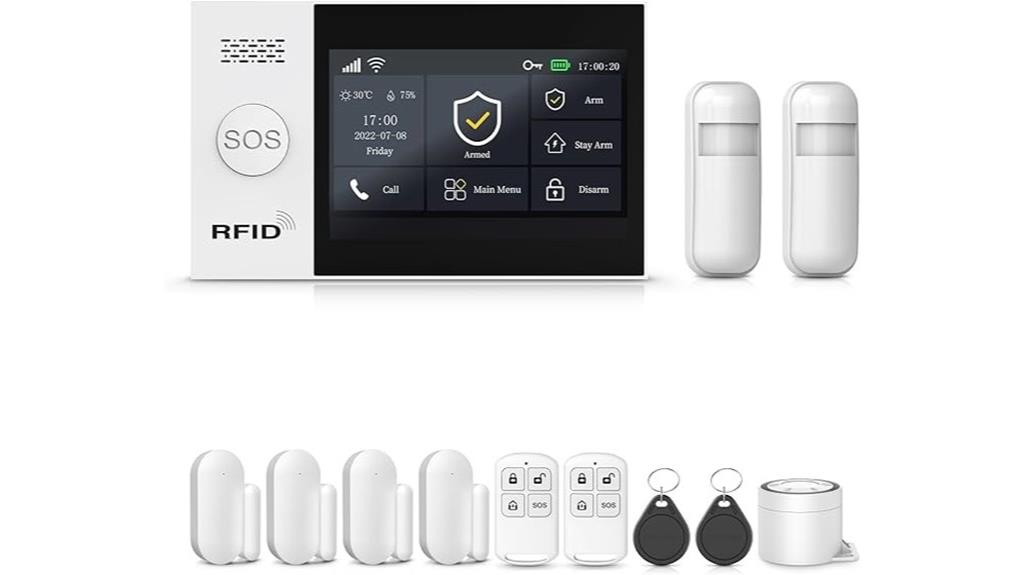 touchscreen home alarm system