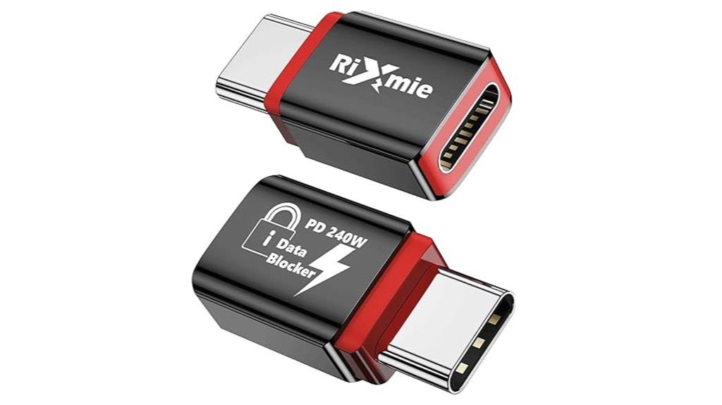 twin usb c data blockers