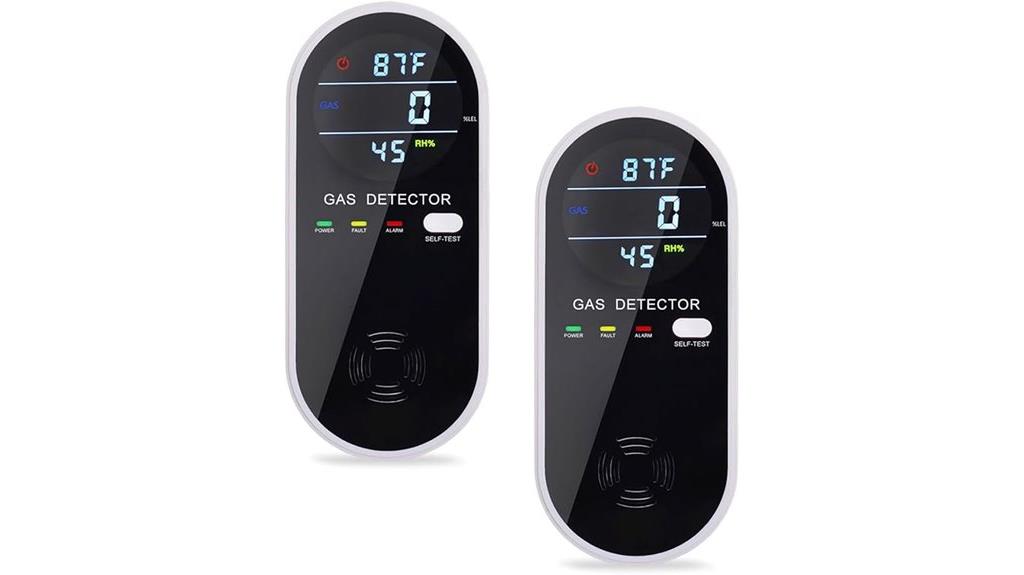 two gas detector packs
