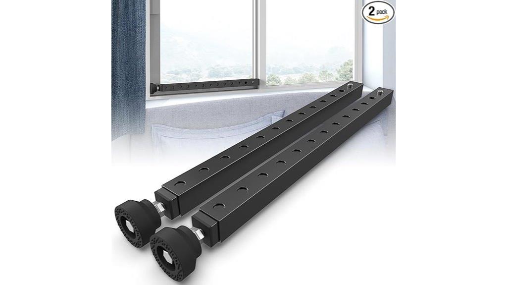 two piece adjustable security bars