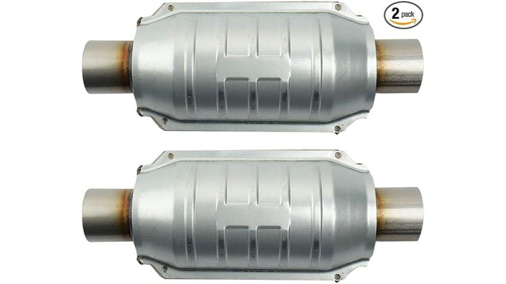 universal catalytic converter with heat shield