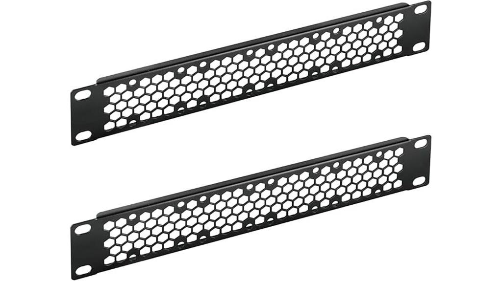 vented 1u rack panel