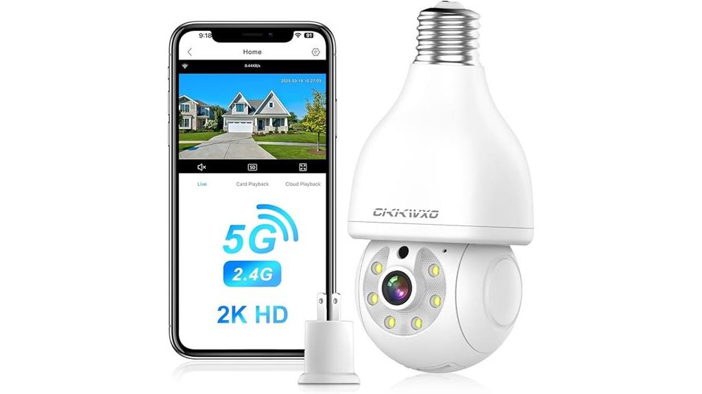 wireless 2k light bulb camera