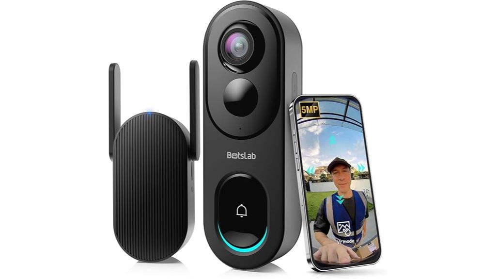 wireless 5mp video doorbell