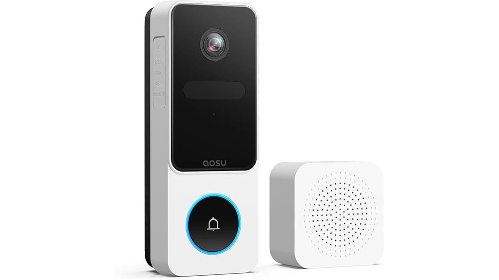 wireless doorbell camera with human detection