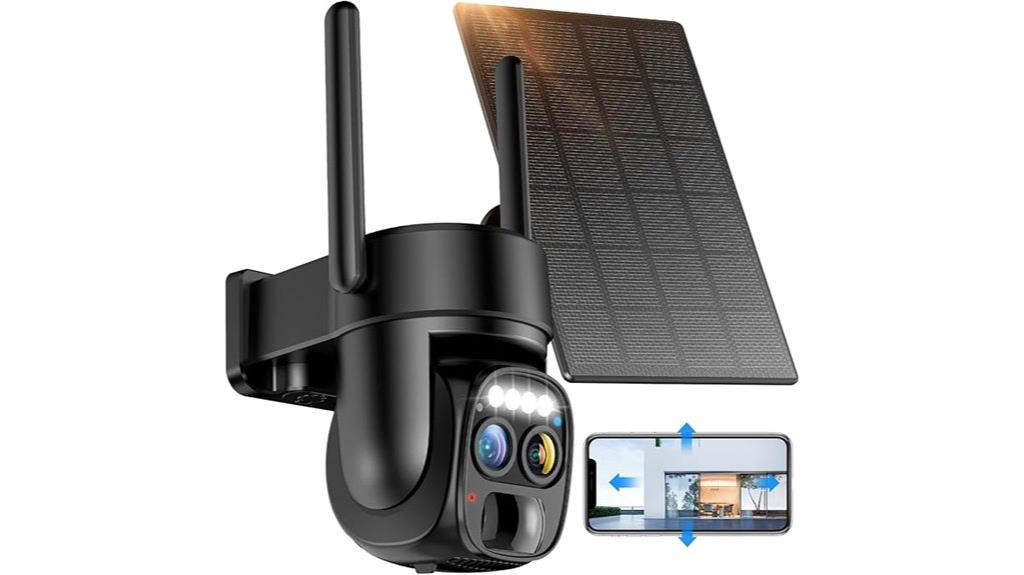 wireless dual lens security camera