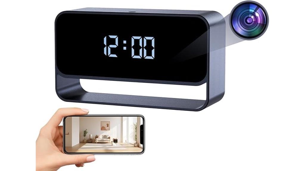 wireless fhd clock camera