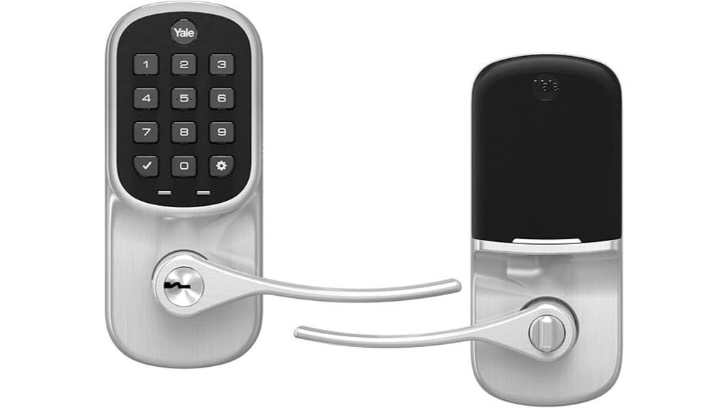 yale z wave door lever