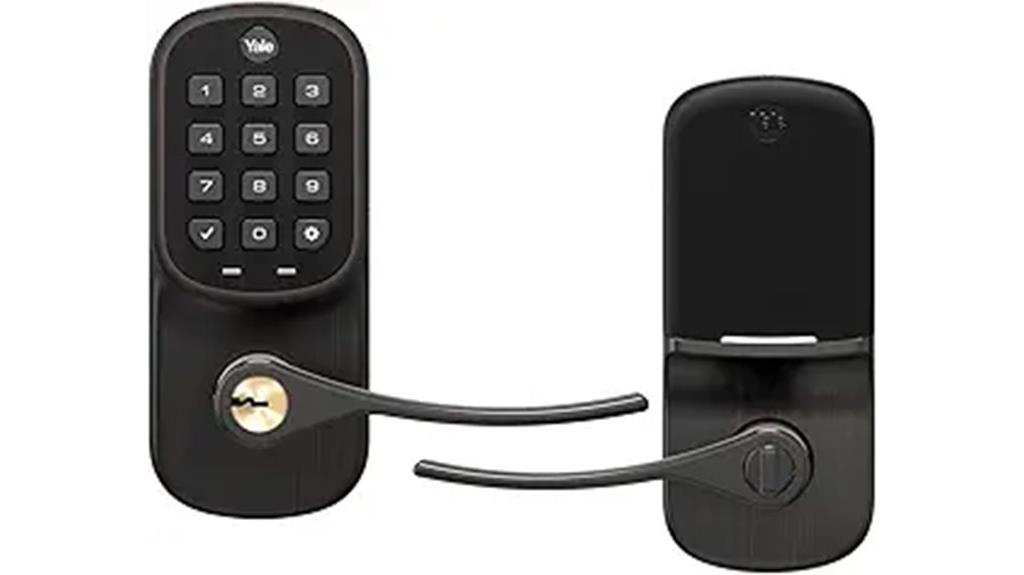 yale z wave door lever