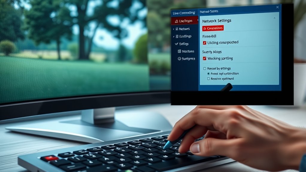 check firewall and antivirus