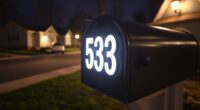 clear house number signage