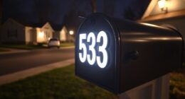 clear house number signage