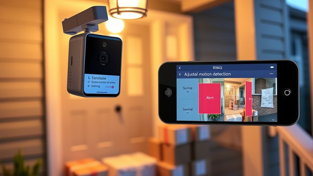 customize motion detection alerts