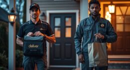 fake delivery driver signs