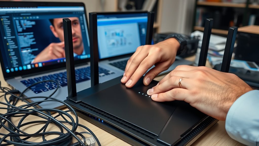 reset and reconfigure network connections