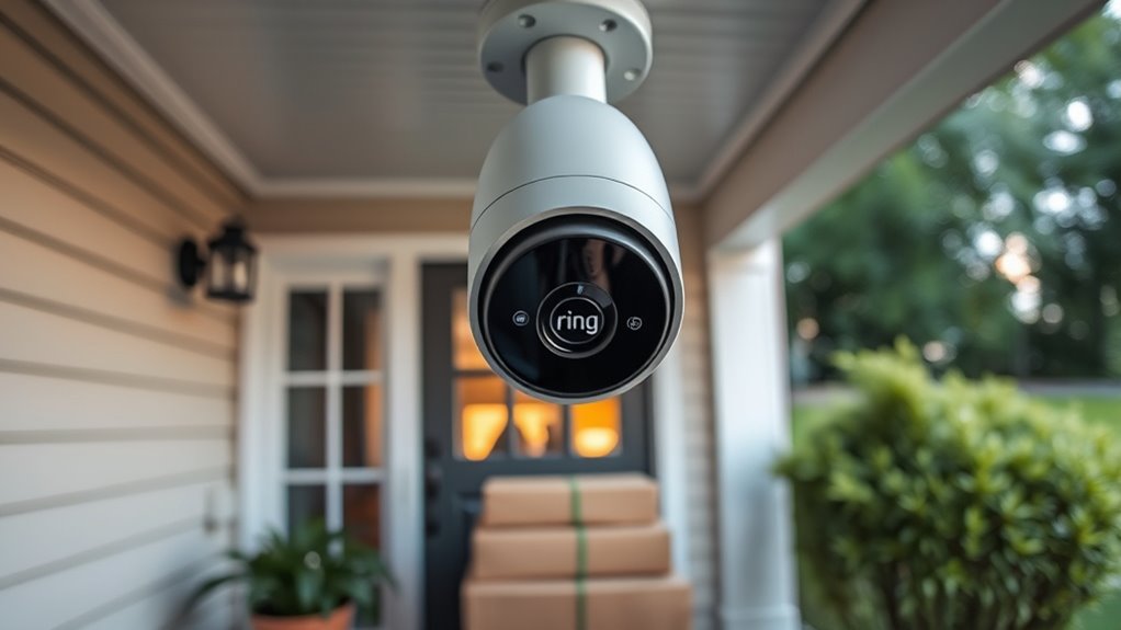 secure package delivery footage