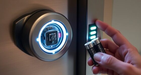 smart lock battery safeguards