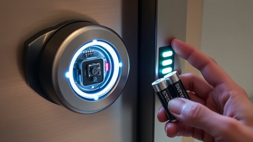 smart lock battery safeguards