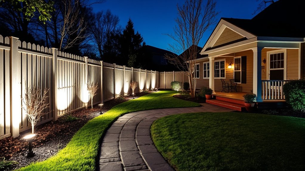strategic lighting deters intruders