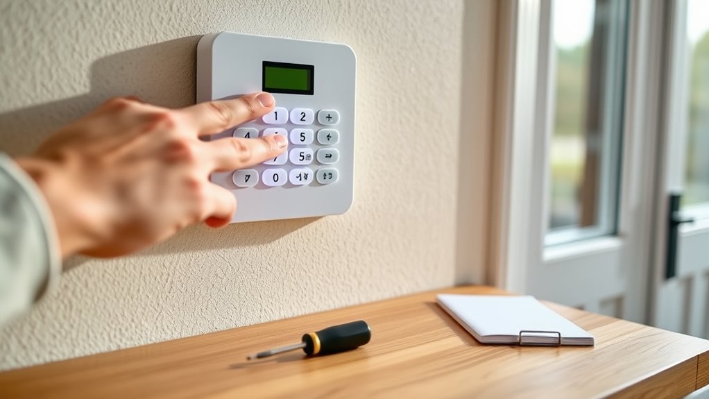 test alarm system regularly