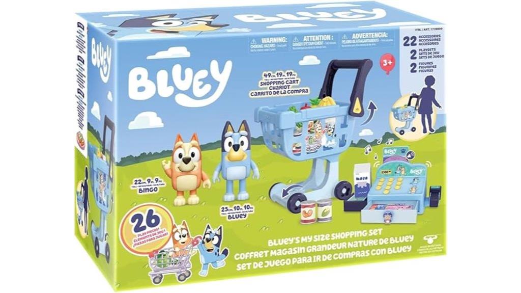 kids bluey shopping playset