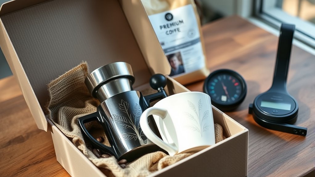 personalized well packaged coffee gifts
