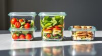 top glass food storage