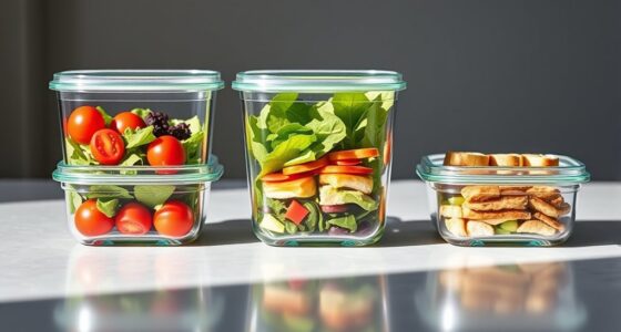 top glass food storage