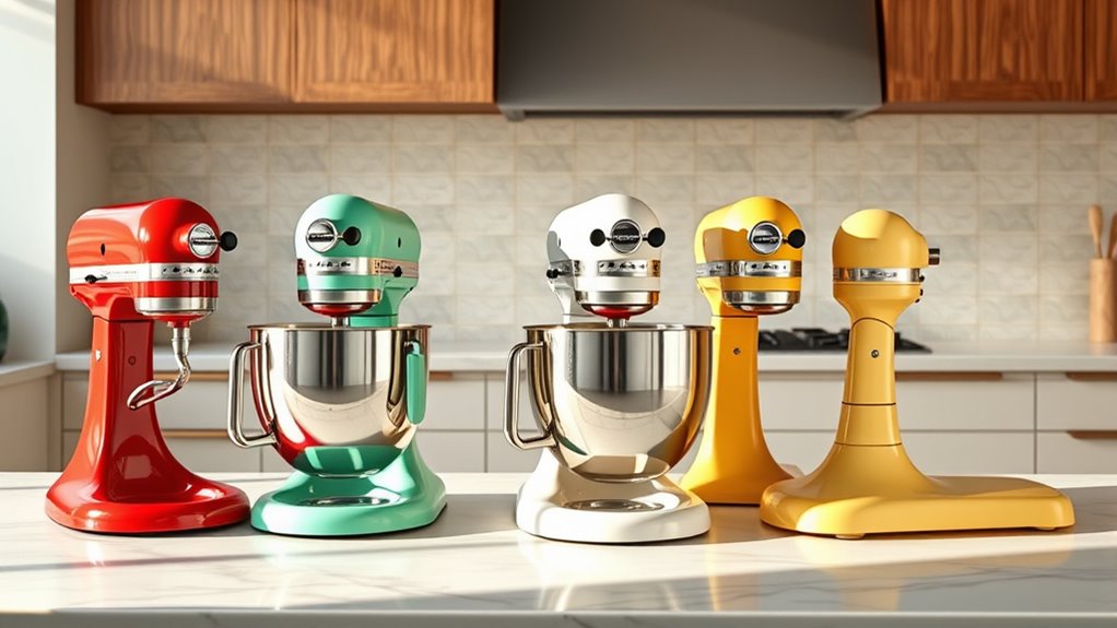 top kitchenaid mixer colors