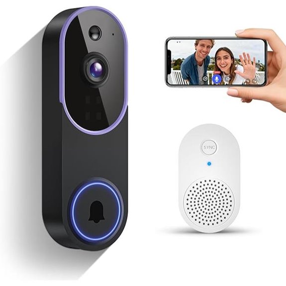 Smart 1080p Video Doorbell with AI Detection