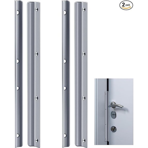 12-Inch Steel Door Latch Guard Plate (2 Pack)