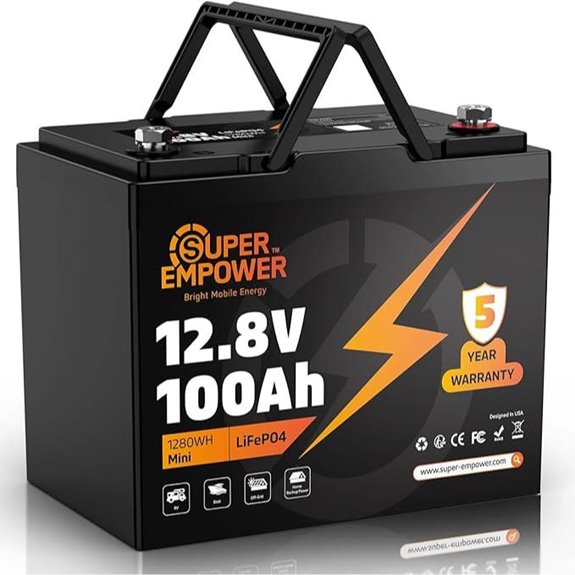 12V 100Ah LiFePO4 Deep Cycle Battery with BMS