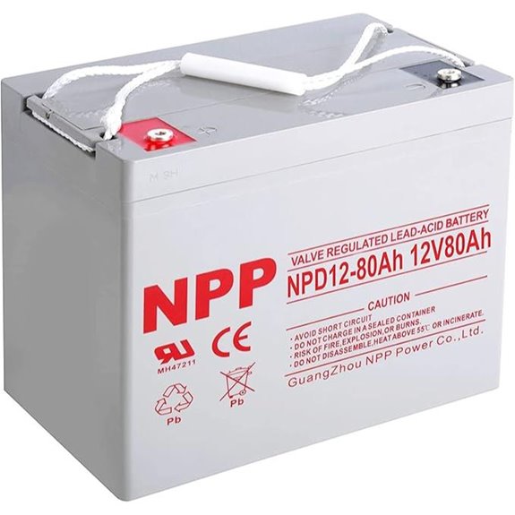 NPP 12V 80Ah Group 24 AGM Deep Cycle Battery
