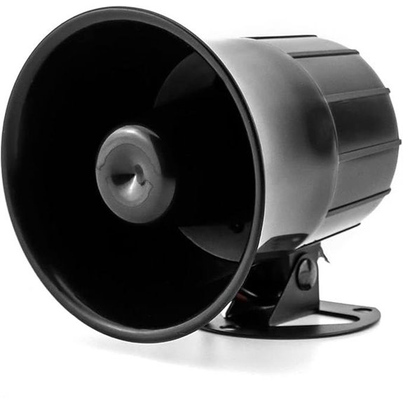 QWORK 12V Electric Siren Horn for Home Security