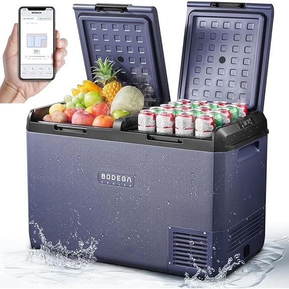BODEGACOOLER 12V Car Refrigerator 79QT Waterproof
