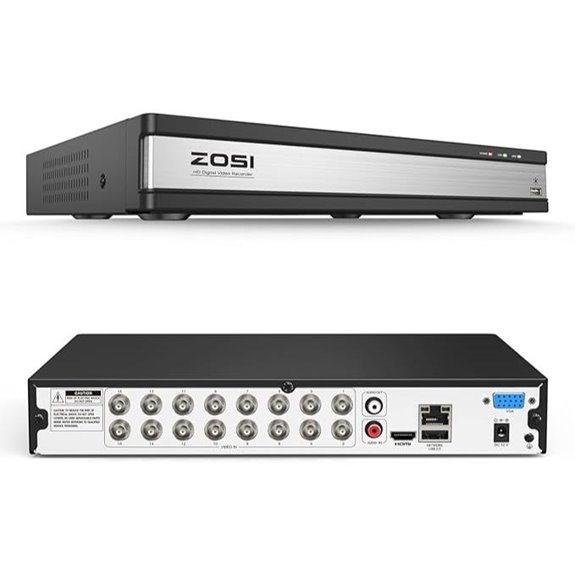 ZOSI 16-Channel H.265+ DVR with AI Detection