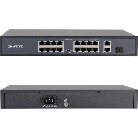 ONWOTE 16-Port PoE Switch with Uplink and SFP
