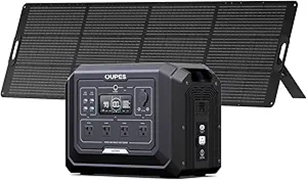 OUPES 2000W Solar Generator Kit with Battery