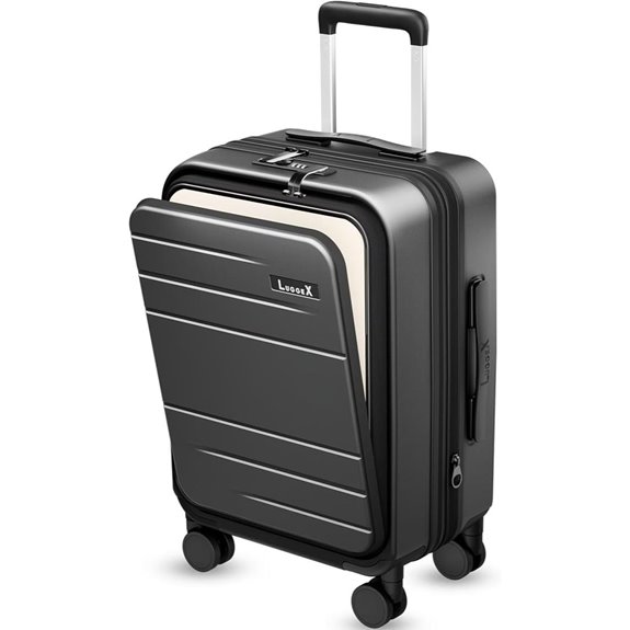 FLO5 Expandable 20-Inch Polycarbonate Carry-On Suitcase