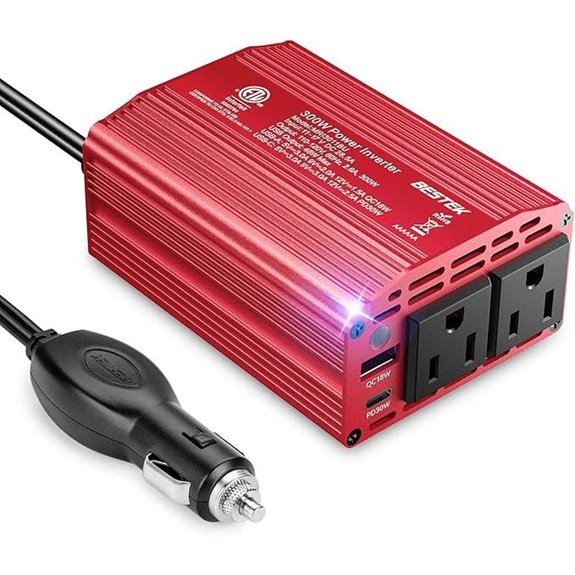 BESTEK 300W Car Power Inverter with Dual USB and AC