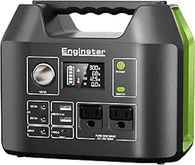 EnginStar 300W Portable Solar Power Station