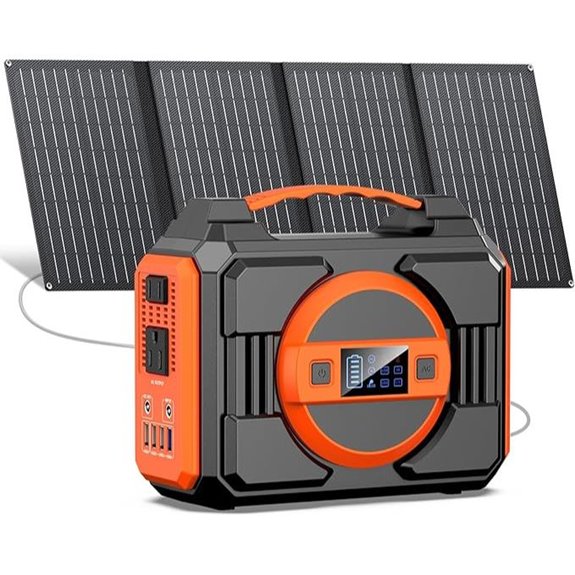 Solar Power Generator 300W with Solar Panels and AC Outlet