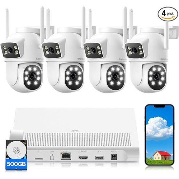 4MP Wireless Security Camera System with Night Vision