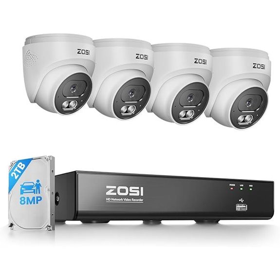 ZOSI 4K 8CH PoE NVR Security Camera System